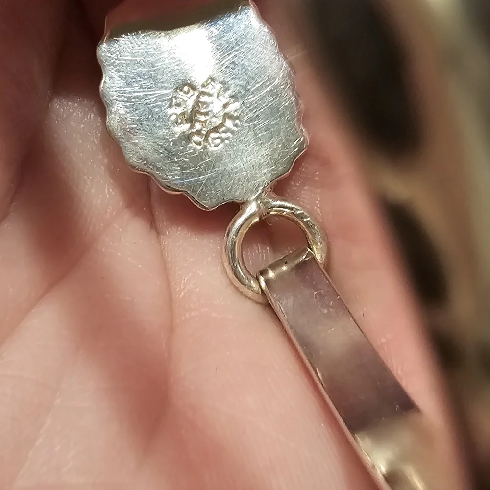 Vintage Sterling Taxco Foil Opal Bracelet - Picture 5 of 6